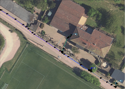 L'image permet le géoréfencement des réseaux